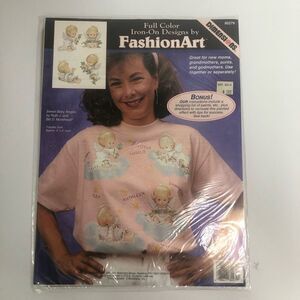 Dimensions full color fashion art vintage angels Sweet baby angels 4x5"